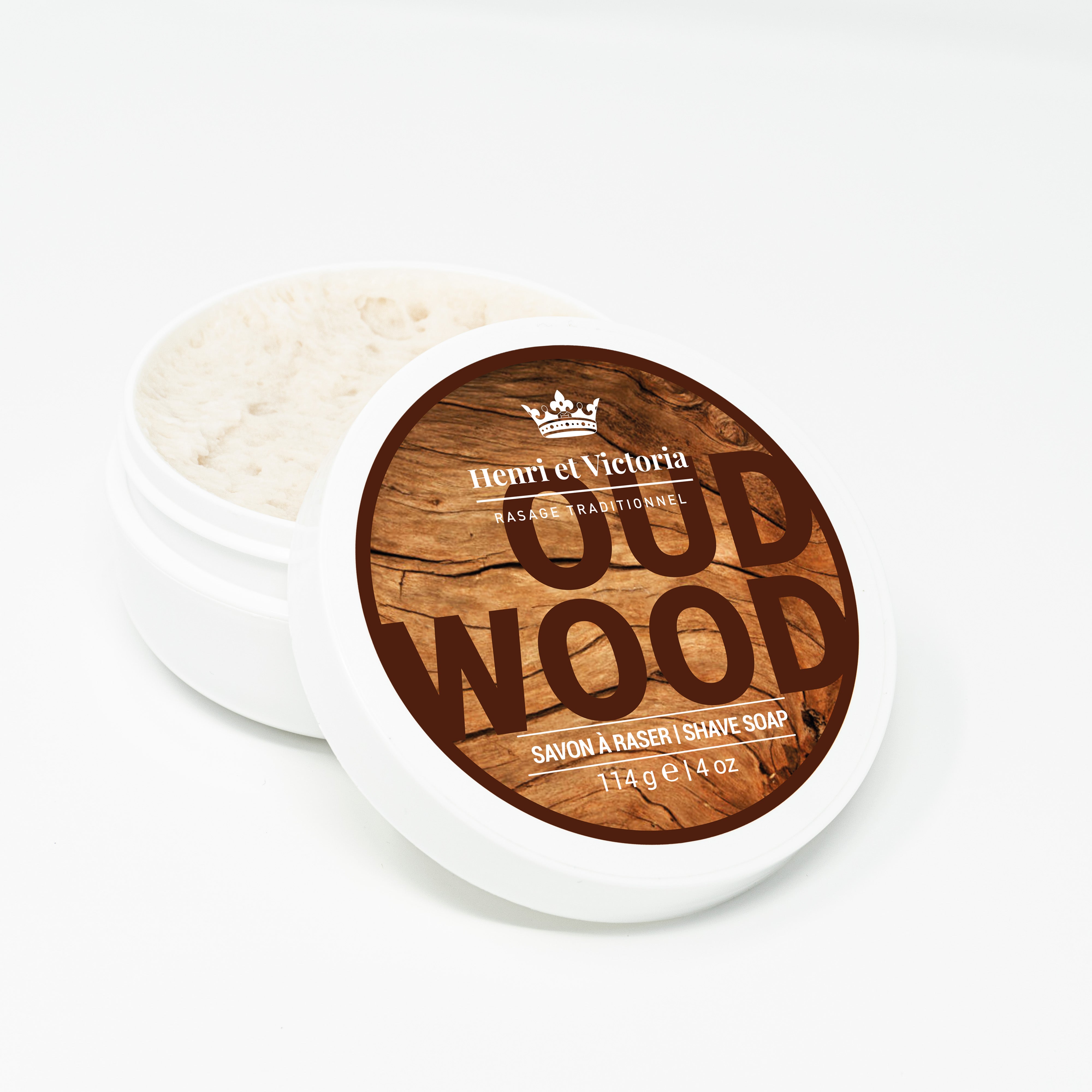 Henri et Victoria Oud Wood Shaving Soap Top of the Chain