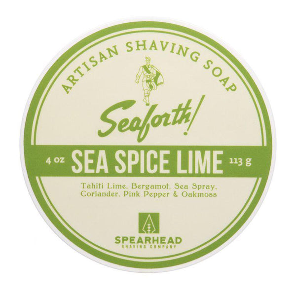 Spearhead Shaving | Seaforth! Sea Spice Lime Shaving Soap