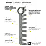Chicago Comb Co. | Model No 1 Carbon Fiber Comb