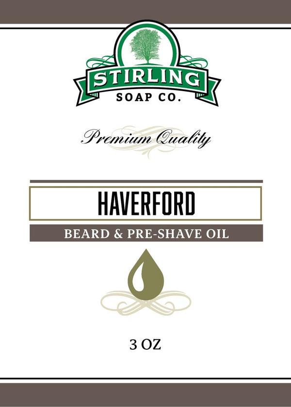 Stirling Soap Co. | Haverford – Beard & Pre-Shave Oil