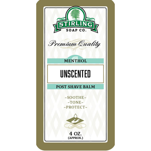 Stirling Soap Co. | Unscented with Menthol Post-Shave Balm