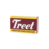Treet | Coated Carbon Steel Double Edge Razor Blades, 10 Blades