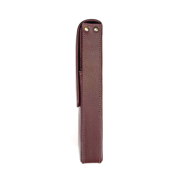 Girologio Leather | 3 Pen Magnetic Case - Antique Brown