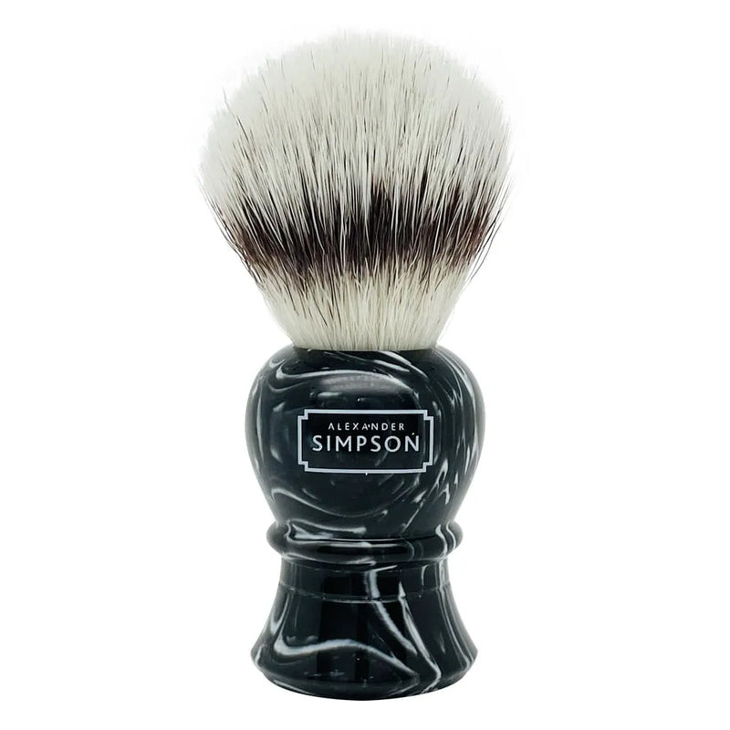 Simpsons | Synthetic Islington Faux Ebony Marble Shaving Brush