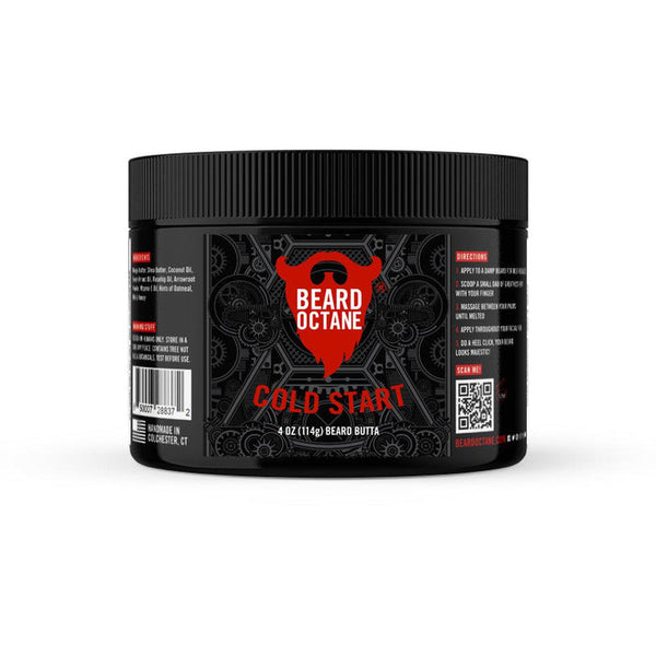 Beard Octane | Cold Start Beard Butta - Brisk Peppermint, Tea Tree & Eucalyptus