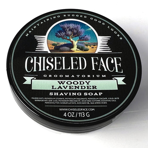 Chiseled Face | WOODY LAVENDER – SHAVING SOAP