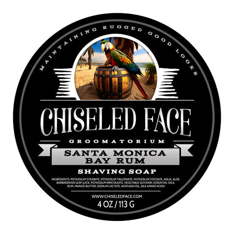 Chiseled Face | SANTA MONICA BAY RUM - SHAVING SOAP