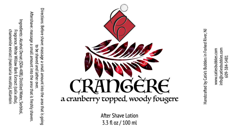 Catie’s Bubbles | Crangere After Shave Lotion