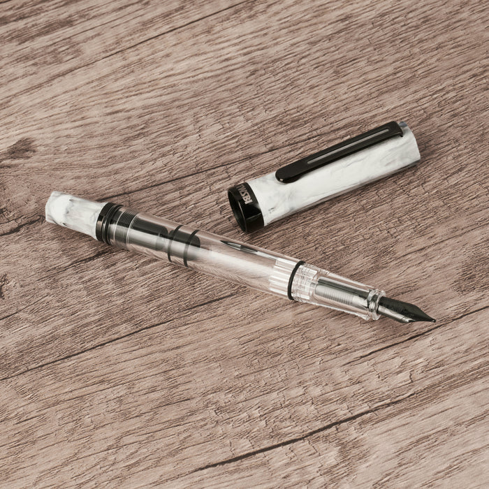 TWSBI | ECO Carrara w/Onyx Fountain Pen