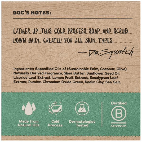 Dr. Squatch |  RAINFOREST RAPIDS Bar Soap