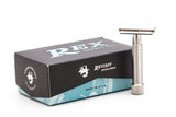 Rex Supply Co. | SENTRY SLANT THREE PIECE STAINLESS STEEL DOUBLE EDGE RAZOR