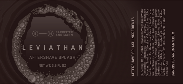 Barrister and Mann | LEVIATHAN ALCOHOL AFTERSHAVE SPLASH