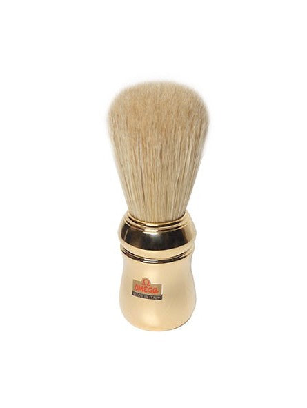 Omega Professional Pure Bristle Shaving Brush Golden Handle