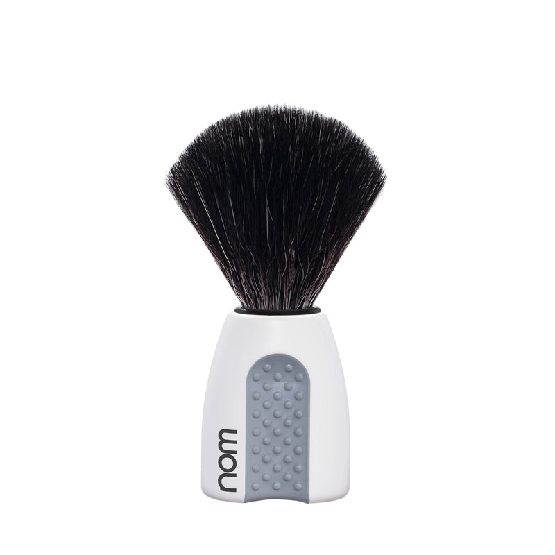 nom | ERIK shaving brush, Black Fibre, White