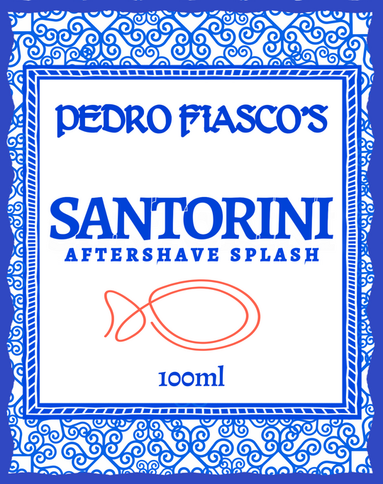 Ariana & Evans | Pedro Fiasco Santorini Aftershave Splash