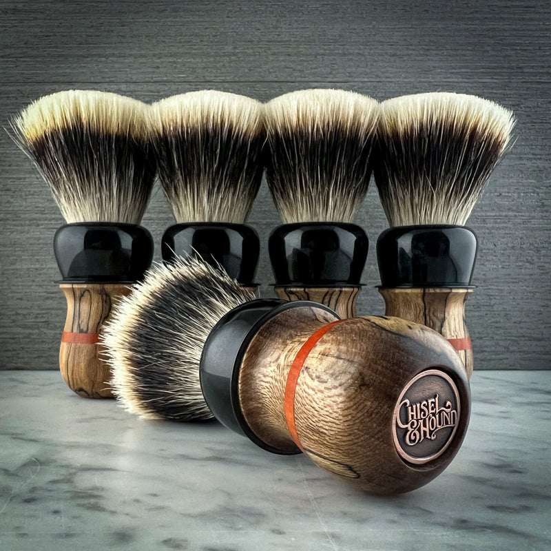 Chisel & Hound | Spalted Sycamore shaving brush v20 Fanchurian
