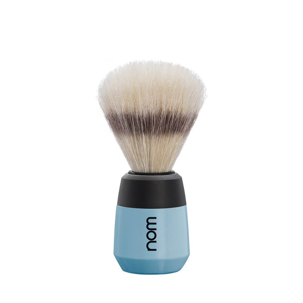 nom | MAX Shaving Brush, Pure Bristle - Fjordblue