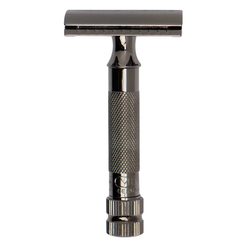 Merkur | 34C Metallic Grey Double Edge Safety Razor – Top of the Chain