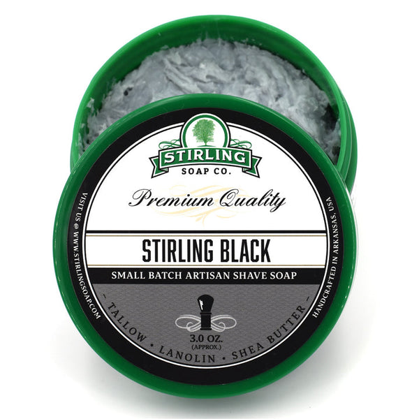 Stirling Soap Co. | Stirling Black - Shave Soap (3oz)