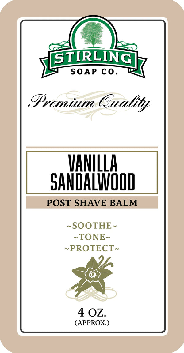 Stirling Soap Co. | Vanilla Sandalwood - Post-Shave Balm