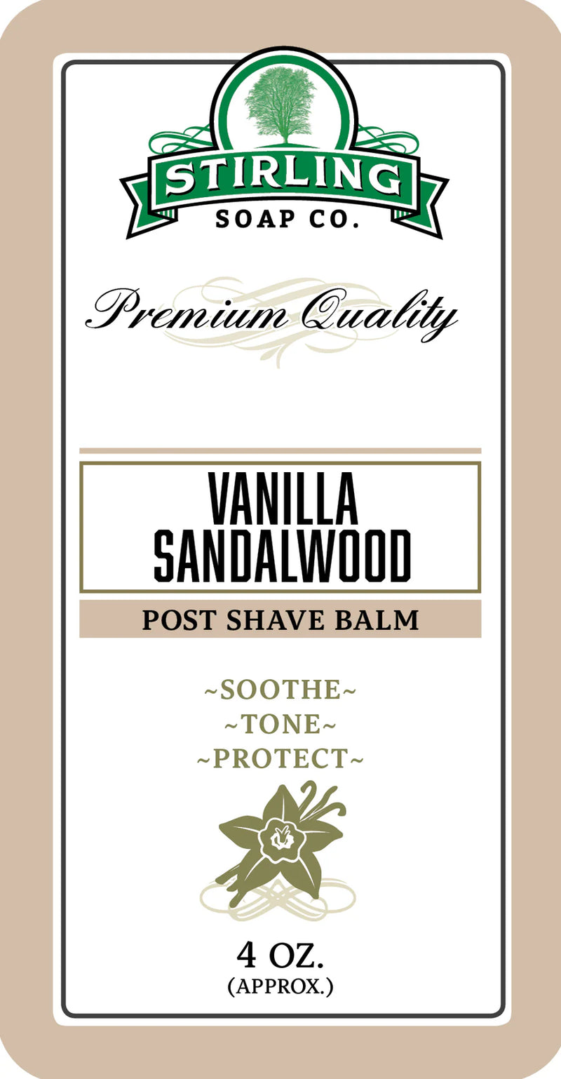 Stirling Soap Co. | Vanilla Sandalwood - Post-Shave Balm