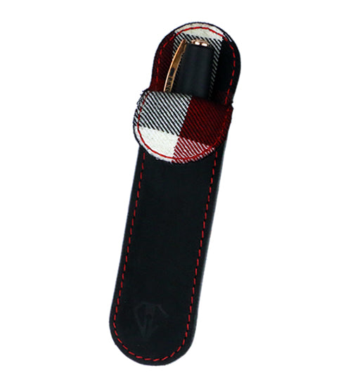 Dee Charles Designs | Single Sleeve Pen Carrying Case – Midnight Red