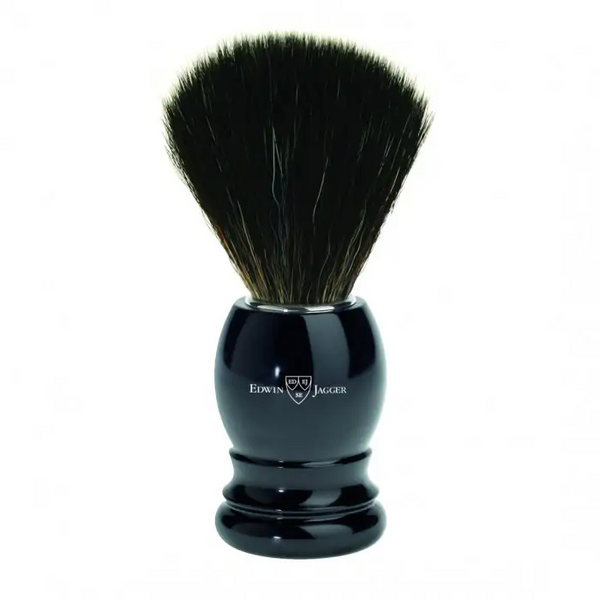 Edwin Jagger Imitation Ebony Shaving Brush (Black Synthetic)