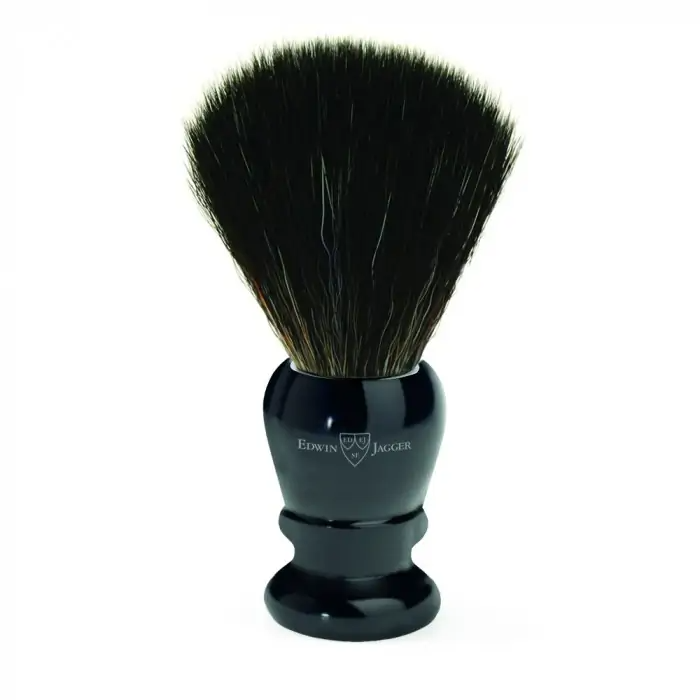 Edwin Jagger Imitation Ebony Shaving Brush (Black Synthetic)
