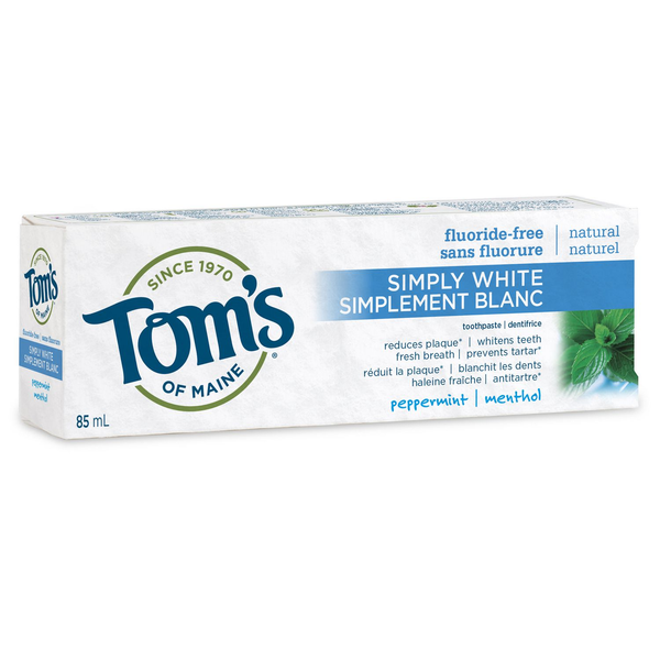 Tom’s Of Maine Simply White Flouride-Free Toothpaste – Peppermint