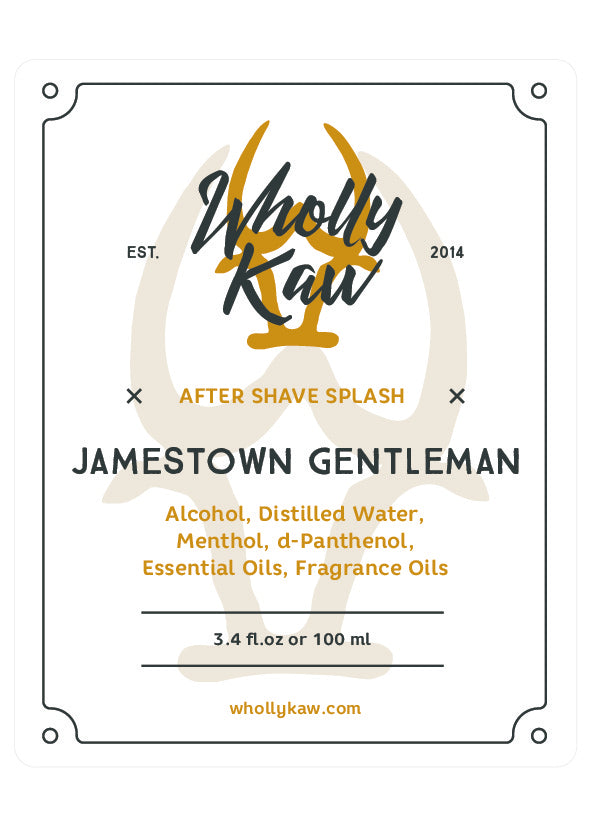 Wholly Kaw Jamestown Gentleman Aftershave