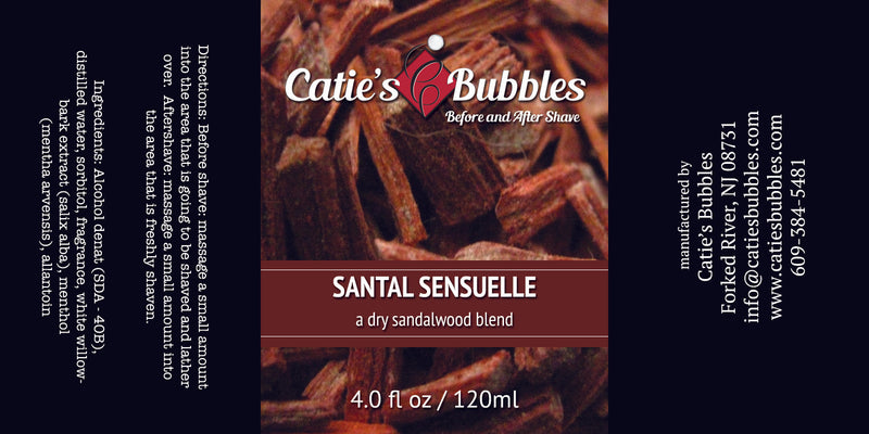 Catie’s Bubbles | Santal Sensuelle Before and After Shave
