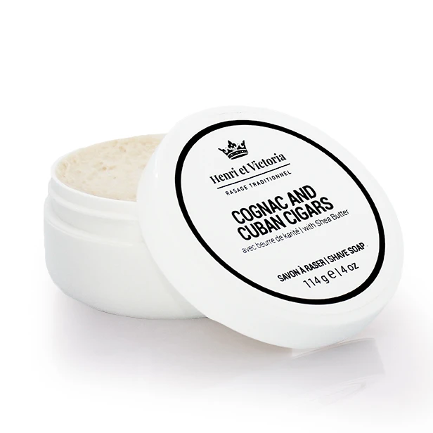 Henri et Victoria Cognac and Cuban Cigars Shaving Soap Top of the Chain