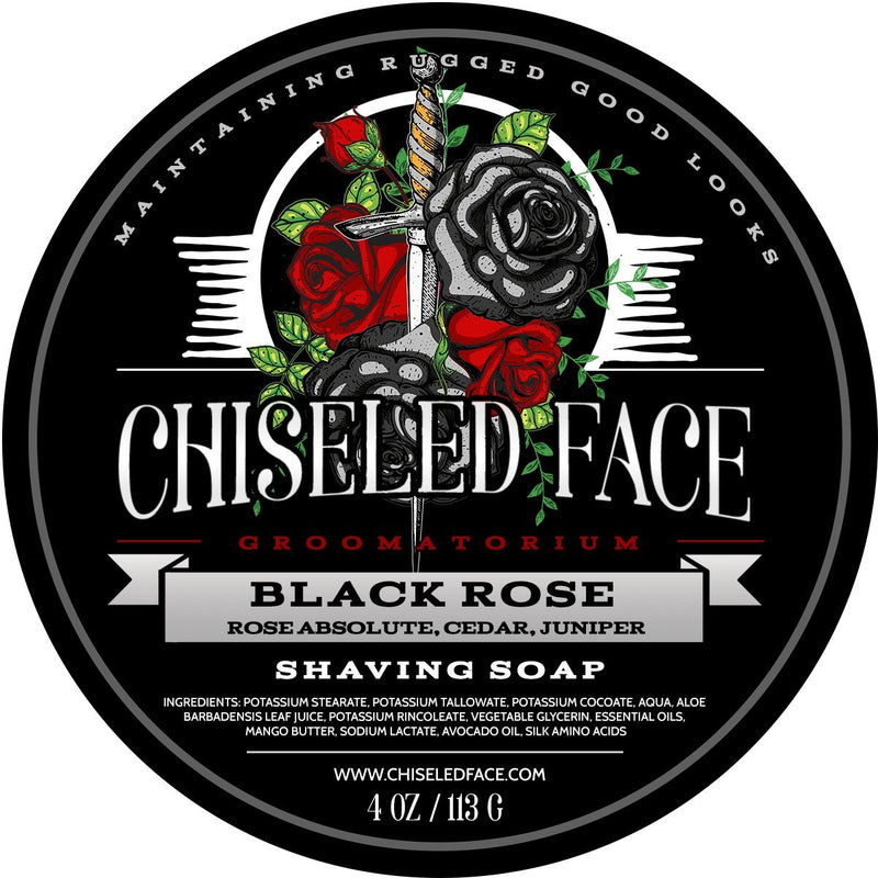 Chiseled Face| Black Rose Shave Soap