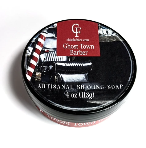 Chiseled Face Ghost Town Barber – Silk Tallow Shave Soap