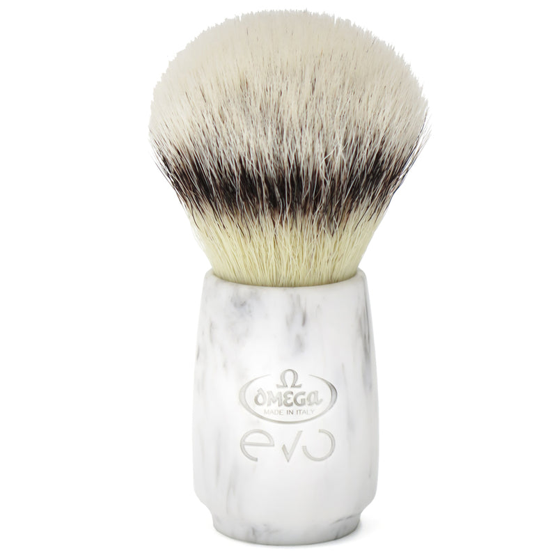Omega | EVO Synthetic Shaving Brush Marble Ovale (E1855)