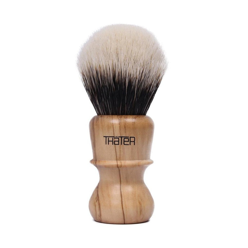 Heinrich L. Thater | 4670/4 Wild Olive Handle Shaving Brush, 2-Band Super Knot