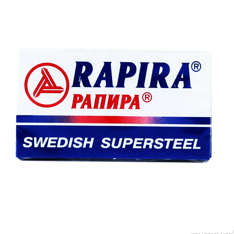 Rapira | Swedish Supersteel Double Edge Razor Blades, 5 blades