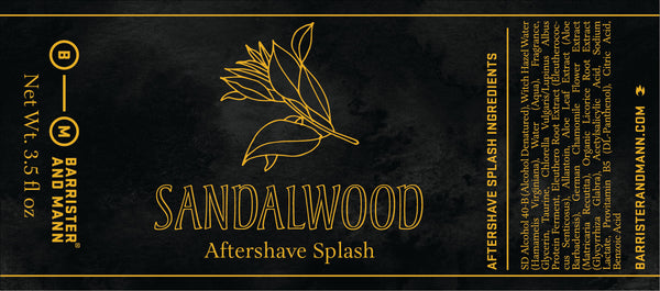 Barrister and Mann | Sandalwood Aftershave Splash
