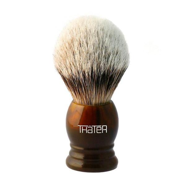 Heinrich L. Thater | 4292 Series Silvertip Shaving Brush with Faux Tortoise Handle