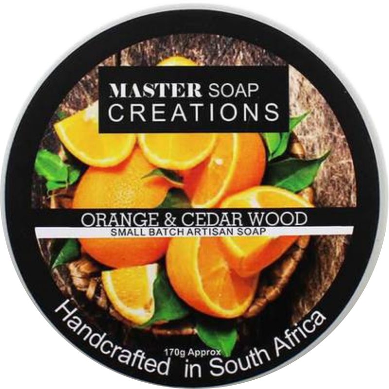 Master Soap Creations | Orange And Cedarwood Shaving Soap