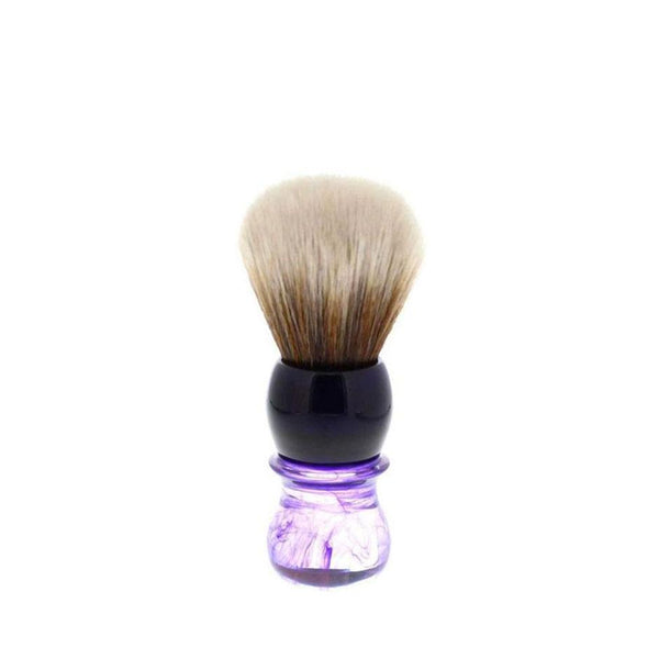 Yaqi Tuxedo Synthetic Shaving Brush, Purple Haze