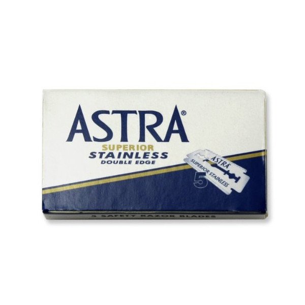 Astra (Blue) | Double Edge Safety Razor Blades – 5 Blades