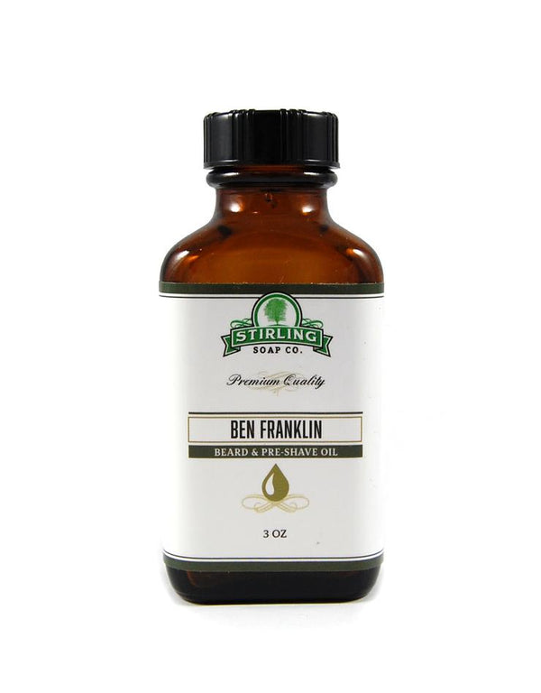 Stirling Soap Co. | Ben Franklin Beard Oil & Pre-Shave