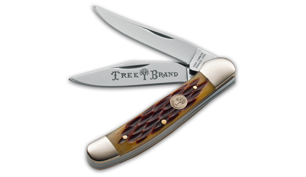 Boker Copperhead Knife  Jigged Brown Bone 110861 - Blade HQ