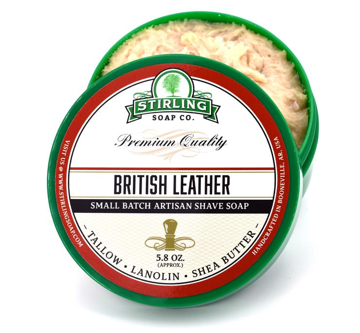 Stirling Soap Co. | British Leather - Shave Soap