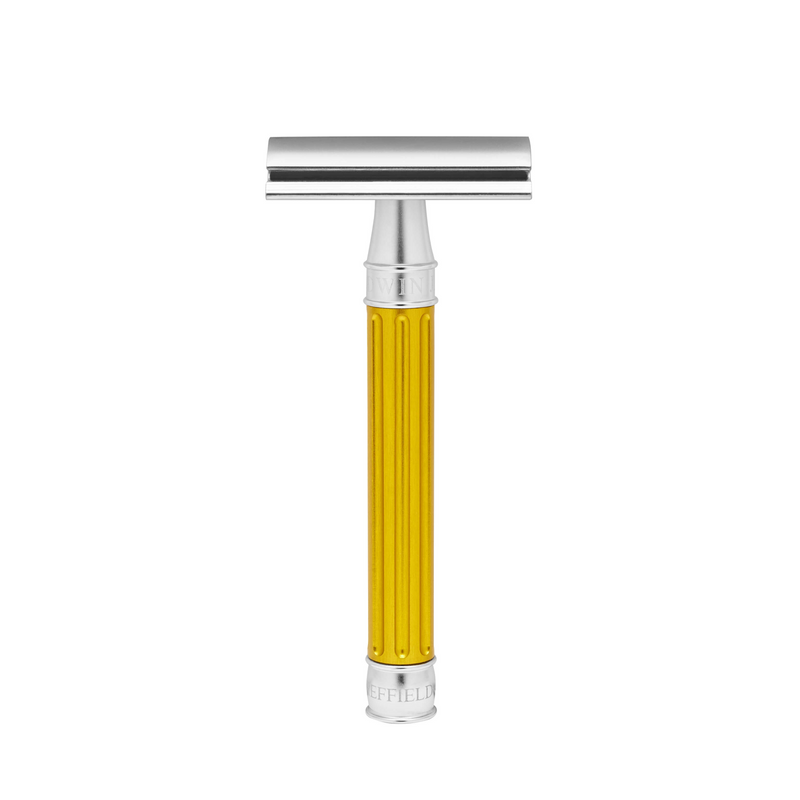 Edwin Jagger 3ONE6 Stainless Steel Yellow DE Safety Razor