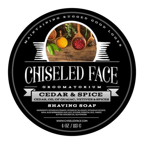 Chiseled Face Cedar & Spice Shaving Soap