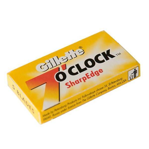 Gillette | 7 O’clock (Yellow) SharpEdge Double Edge Blades, 5 Blades