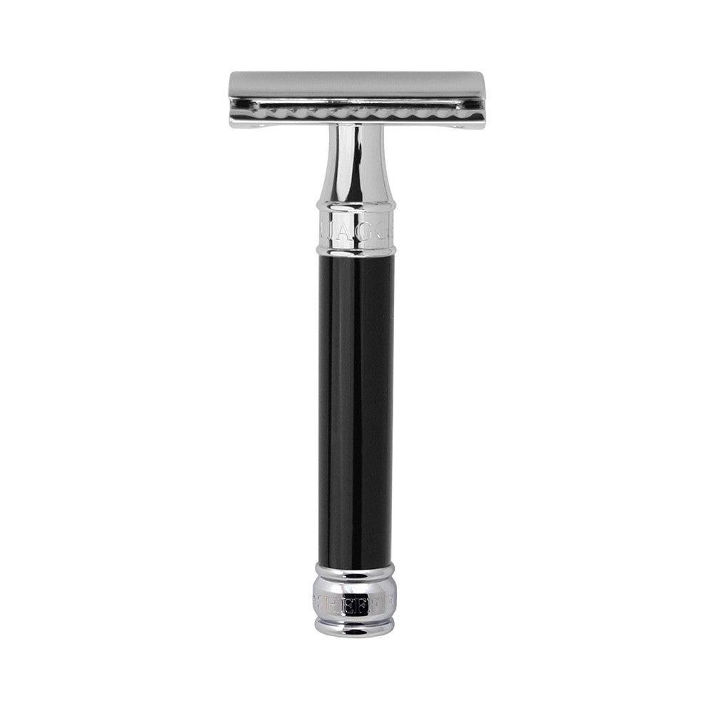Edwin Jagger DE86bl Black DE Razor – Top of the Chain