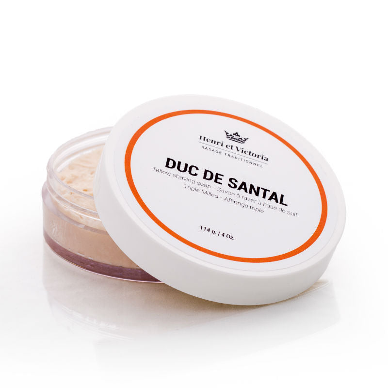 Henri et Victoria Duc de Santal Shaving Soap – 3x Mill